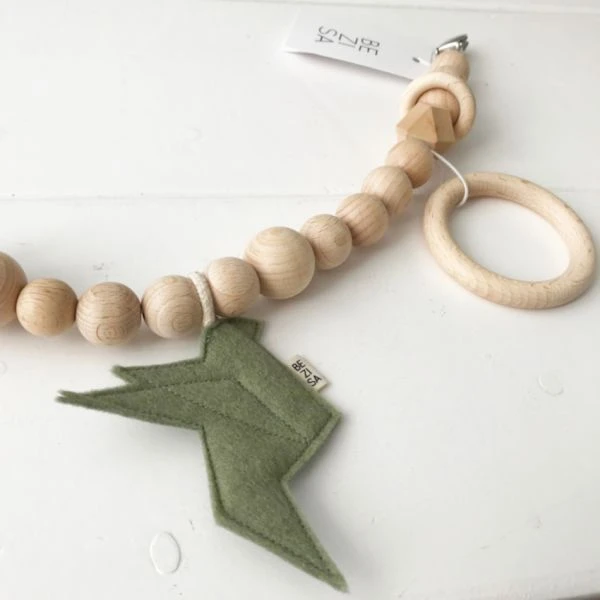 BEZISA Birds Wagenspanner Pistache Green - Afbeelding 4