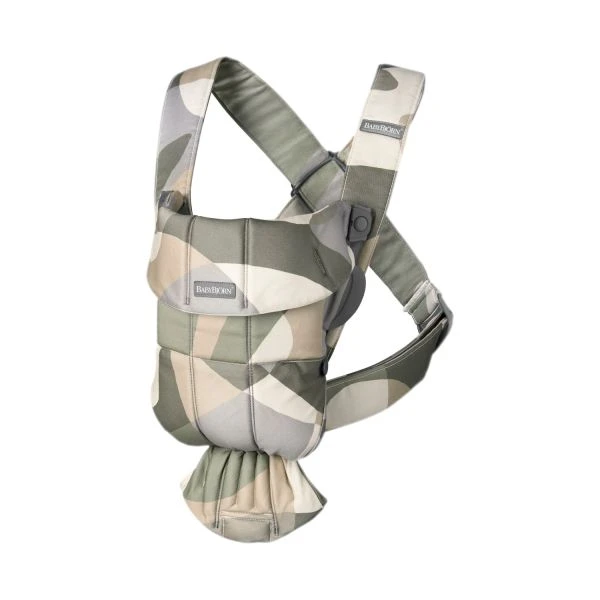 BabyBjörn Mini Cotton Draagzak - Khaki Groen - Image 2