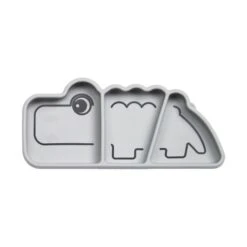 Done By Deer Croco Anti-slip Bord - Grey