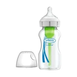 Dr. Brown's Options+ Anti-colic Brede Halsfles Glas 270 Ml