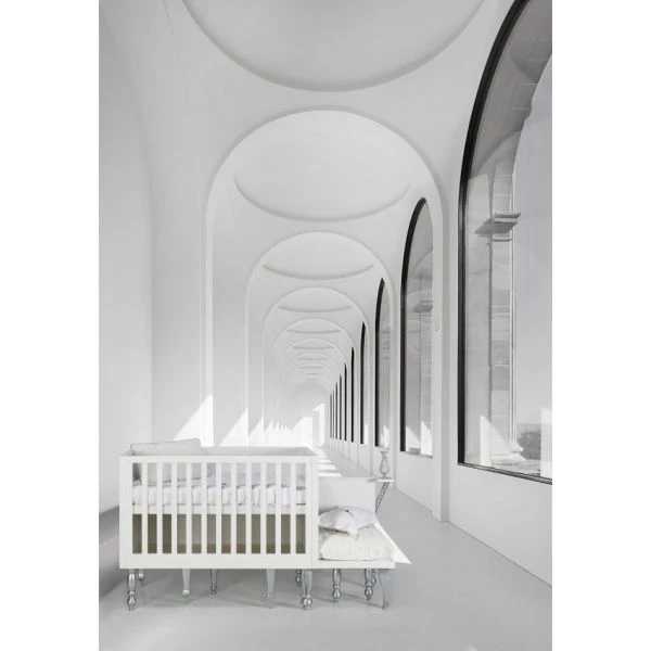 Kids Factory Glamour Pronkstuk Babybed Wit / Silver 60 X 120 Cm - Image 2