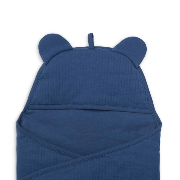 Jollein Basic Stripe Wikkeldeken Jeans Blue - Afbeelding 5