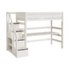 LIFETIME Kidsrooms Hoogslaper Met Trapkast Luxe Whitewash