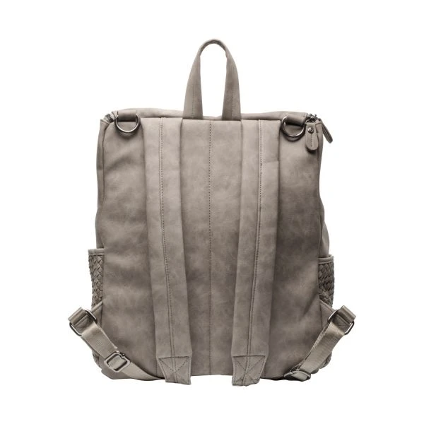 Little Company Lisbon Braided Luiertas Rugzak Taupe - Afbeelding 2