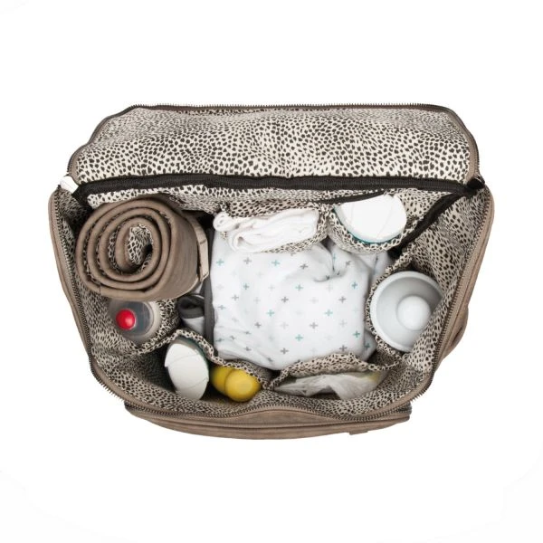 Little Company Lisbon Braided Luiertas Rugzak Taupe - Afbeelding 3