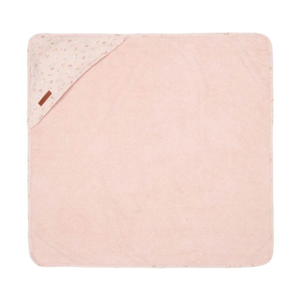 Little Dutch Little Pink Flowers Badcape Donkerroze - Afbeelding 3
