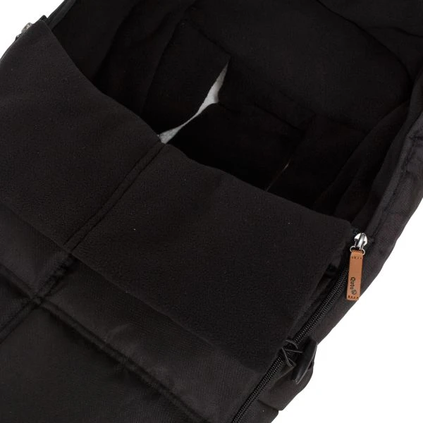 Qute Universele Buggy Voetenzak Fleece Zwart - Afbeelding 2