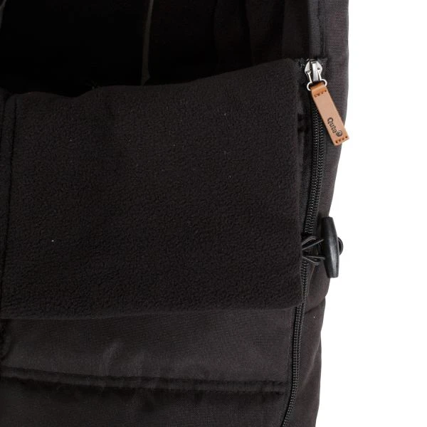 Qute Universele Buggy Voetenzak Fleece Zwart - Afbeelding 4