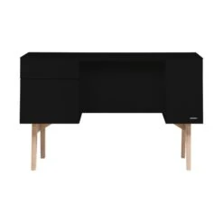 Kidsmill Sixties Bureau Zwart Mat / Eiken