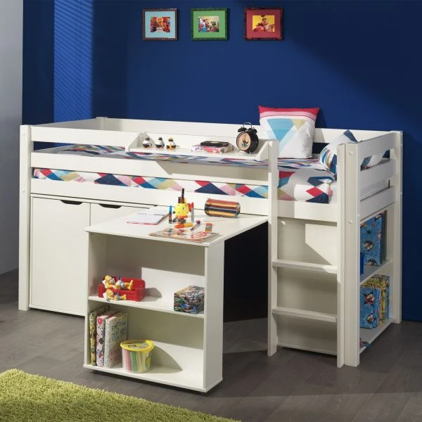 Vipack Pino Bureau Voor Halfhoogslaper Wit - Afbeelding 2